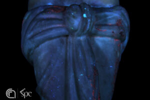 Ultraviolet-induced luminescence (UVL) acquisition on Anadyomene Venus, © ISPC-CNR, courtesy of MANN